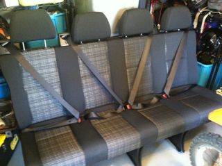 Sprinter Van 4 Person Bench Seat Brand New Black Cloth 2014