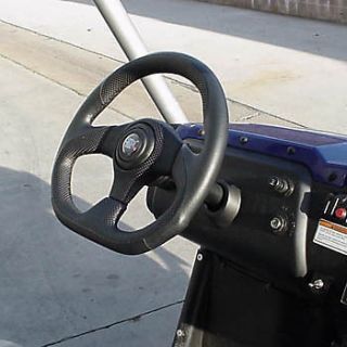 Yamaha Golf Cart G1 G19 APC 3 Spoke 14" D Shape Steering Wheel Adapter Black