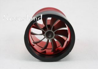Auto Single Air Intake Gas Fuel Saver Turbo Charger Engine Enhancer Fan Red New