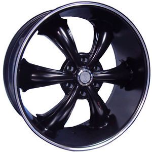 24 inch Dcenti DW19 Black Wheels Rims Tires Fit Chevy Nissan Cadillac Old Cars