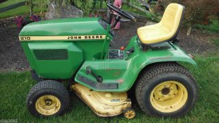 John Deere 210 Lawn Garden Tractor Kohler 10HP 39" Mower Deck