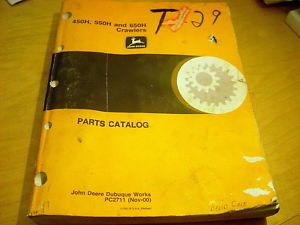 John Deere 450H 550H 650H Crawler Parts Catalog Manual Book List JD PC2711