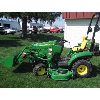 New John Deere 1023E 1 Series Sub Compact Tractor with Front Loader Mid Mower