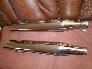Vance and Hines Chrome Slash Cut Exhaust Slip Ons Fits Harley Davidson Touring
