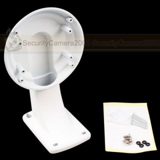 Waterproof Metal Wall Mount Bracket Outdoor for Security Dome Camera White Color