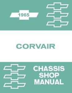 1965 Chevrolet Corvair Shop Service Repair Manual Engine Drivetrain Electrical