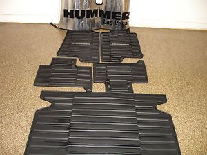 06 10 Hummer H3 H3T Black Heavy Duty Floor Mats