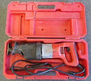 Milwaukee 13 Amp Orbital Super Sawzall Corded Works Well Has Carrying Case
