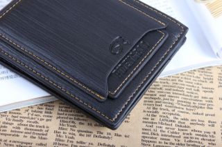 Mens Leather Bifold Wallet Pockets ID Credit Card Clutch Holder Money Clip Purse