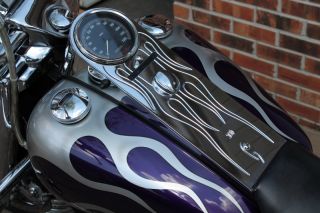 FLHR Harley Road King Dash Cover Classic Flames Roadking 1994 2007