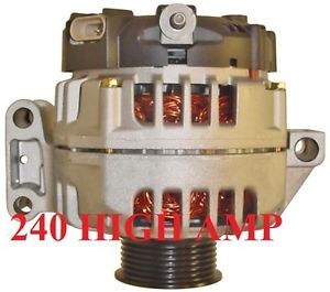 New 240 High Amp Alternator 2006 Hummer H3 3 5L Valeo TG13S013 TG13S024