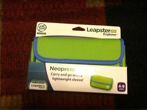 Leapster Explorer GS Green Blue Neoprene Sleeve Carry Case Carrying Case New WOW