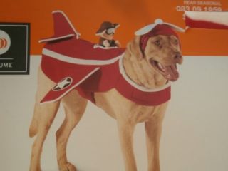 Airplane Pilot Plane Dog Pet Costume New XL