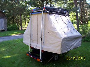 Motorcycle camper Popup Tent camper Small camper Motorcycle Trailer