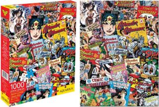 DC Comics Wonder Woman Comic Cover Collage 1000 Piece Jigsaw Puzzle New SEALED