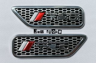 Racing Development TRD Sticker Fender Set 2pc Emblems Toyota Tundra Tacoma Venza