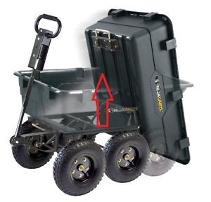Tricam Gorilla Carts 1200 Pound Capacity Heavy Duty Poly Dump Cart 13” Tires New