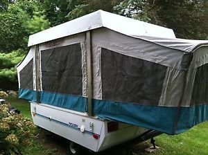 Coleman Cedar Popup Pop Up Towable camper Folding Camping Trailer RV Camp 92