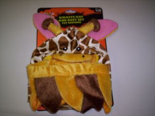 Giraffe Dog Pet Hat Ruffle Costume New