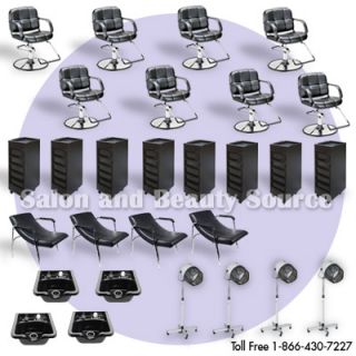 New Salon Spa Beauty Styling Chairs Package Equipment