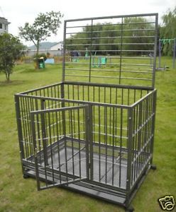 36" Heavy Duty Level III Dog Pet Cat Bird Crate Cage Kennel HS
