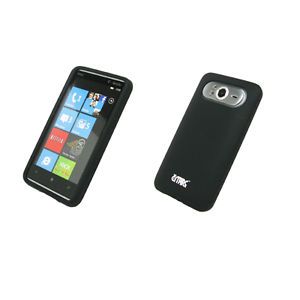 For HTC HD7 Silicone Skin Case Cover Black