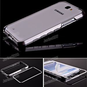 Metal Aluminum Frame Bumper Case Cover for Samsung Galaxy Note 2 II N7100 Silver
