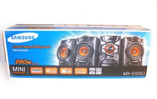 Samsung MX E650 260W 2 1 Channel CD  Am FM Mini Stereo System New