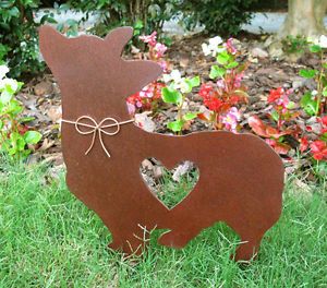 Corgi Dog Metal Garden Stake   Yard Garden Art   Pet Memorial   2
