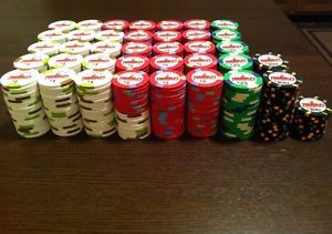 750 Terrible's St Jo Frontier Casino Original Paulson Chips Cash Game Set