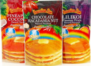 Hawaiian Sun Pancake Mix 3 Flavor Assortment