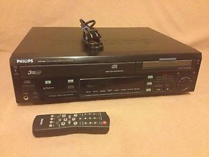 Philips CDR800 3 Disc CD Changer Recorder Burner Player Combo w Remote 037849909362