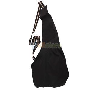 Pet Dog Cat Carrier Tote Single Shoulder Bag Oxford Cloth Sling Size s Black