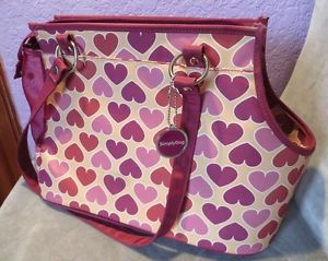 Small Dog Tote Bag Hearts Carrier Simply Dog