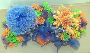 ANESH256A Deep Sea Anemone Silicone Artificial Coral Reef Aquarium Decoration