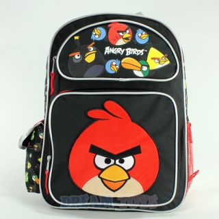 Rovio Angry Birds Shooting 16" Large Backpack Book Bag School Boys Girls Kids