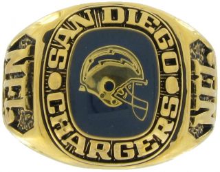Balfour Ring Football NFL Team San Diego Chargers Sz 13 5