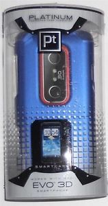 New Platinum Cobalt Blue Cell Phone Case HTC EVO 3D Smartphone Hard Cover