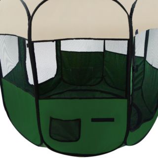 Large 48" Green 2 Door Pet Kennel Small Animal Puppy Dogs Cats Portable Play Pen