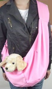 Pink Slouchy Small Dog Travel Pet Cute Handbag Carrier