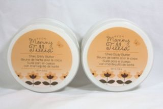 Set of 2 Avon Mommy Tillia Shea Body Butter 5 FL oz Each for Dry Skin Reg $18