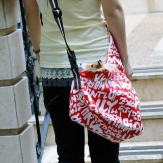 Pet Cat Dog Sling Carrier Oxford Cloth Single Shoulder Bag Tote Red White s Hot