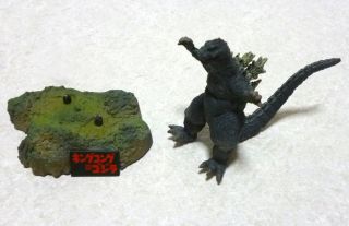 Godzilla 1962 Bandai Mini Diorama Figure Toho Tokusatsu Kaiju Toy King Kong Used