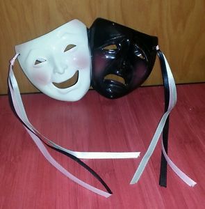 Comedy Tragedy Masks Wall