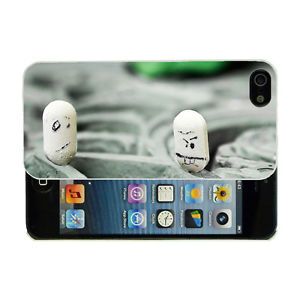 For Apple iPhone 5 Fun Funny Tick Tack Case Cover Screen Protector White