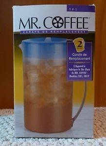 Mr.Coffee Replacement Iced Tea Pitcher TP30, White Lid