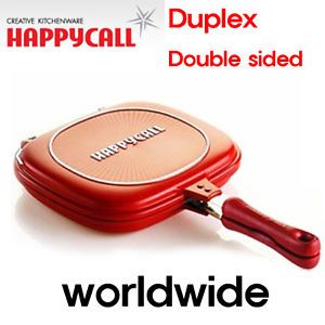 Happy Call Non Stick Frying Pan Duplex Double Sided Cookware Pot Cook Chef Fish