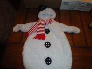 Baby Snowman Swaddling Outfit Costume 0 9 Months Very Warm and Cute