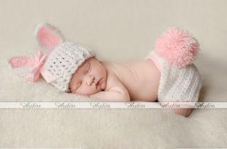 Baby Toddler Unisex Costume Photography Prop Knit Crochet Beanie Animal Hats Cap