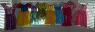 Large Lot Girls All Disney Princess Dress Up Costume Sz 4 6 Sleeping Beauty Tink